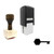 "Key" rubber stamp with 3 sample imprints of the image