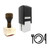 "Culinary" rubber stamp with 3 sample imprints of the image