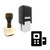 "Card Terminal" rubber stamp with 3 sample imprints of the image