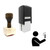 "Selfie" rubber stamp with 3 sample imprints of the image "Selfie" rubber stamp with 3 sample imprints of the image