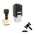 "Court" rubber stamp with 3 sample imprints of the image