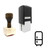 "Fridge" rubber stamp with 3 sample imprints of the image