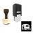 "Camper Van" rubber stamp with 3 sample imprints of the image