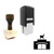 "Supermarket" rubber stamp with 3 sample imprints of the image