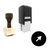 "Cursor" rubber stamp with 3 sample imprints of the image