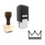 "Simple Crown" rubber stamp with 3 sample imprints of the image
