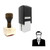 "Male CEO" rubber stamp with 3 sample imprints of the image