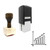 "Diagram" rubber stamp with 3 sample imprints of the image