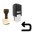 "Bend" rubber stamp with 3 sample imprints of the image "Bend" rubber stamp with 3 sample imprints of the image