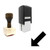 "Arrow Bottom Left" rubber stamp with 3 sample imprints of the image "Arrow Bottom Left" rubber stamp with 3 sample imprints of the image