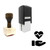 "Health" rubber stamp with 3 sample imprints of the image