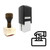"Saving" rubber stamp with 3 sample imprints of the image "Saving" rubber stamp with 3 sample imprints of the image