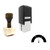 "Gauge" rubber stamp with 3 sample imprints of the image