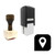 "Location" rubber stamp with 3 sample imprints of the image "Location" rubber stamp with 3 sample imprints of the image