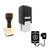 "Mobile Charging" rubber stamp with 3 sample imprints of the image