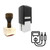 "Ammeter" rubber stamp with 3 sample imprints of the image