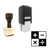"Calculus" rubber stamp with 3 sample imprints of the image "Calculus" rubber stamp with 3 sample imprints of the image