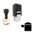 "Pressure Cooker" rubber stamp with 3 sample imprints of the image