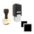 "Duplicate" rubber stamp with 3 sample imprints of the image