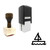"Ship" rubber stamp with 3 sample imprints of the image