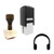"Headphones" rubber stamp with 3 sample imprints of the image