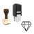 "Sketch" rubber stamp with 3 sample imprints of the image