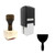 "Putty Knife" rubber stamp with 3 sample imprints of the image