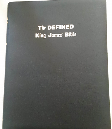 Defined Bible, Large Print, Leather
