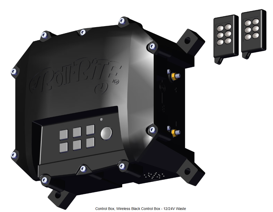Roll-Rite 19865 Wireless Black Control Box – 12/24V Waste