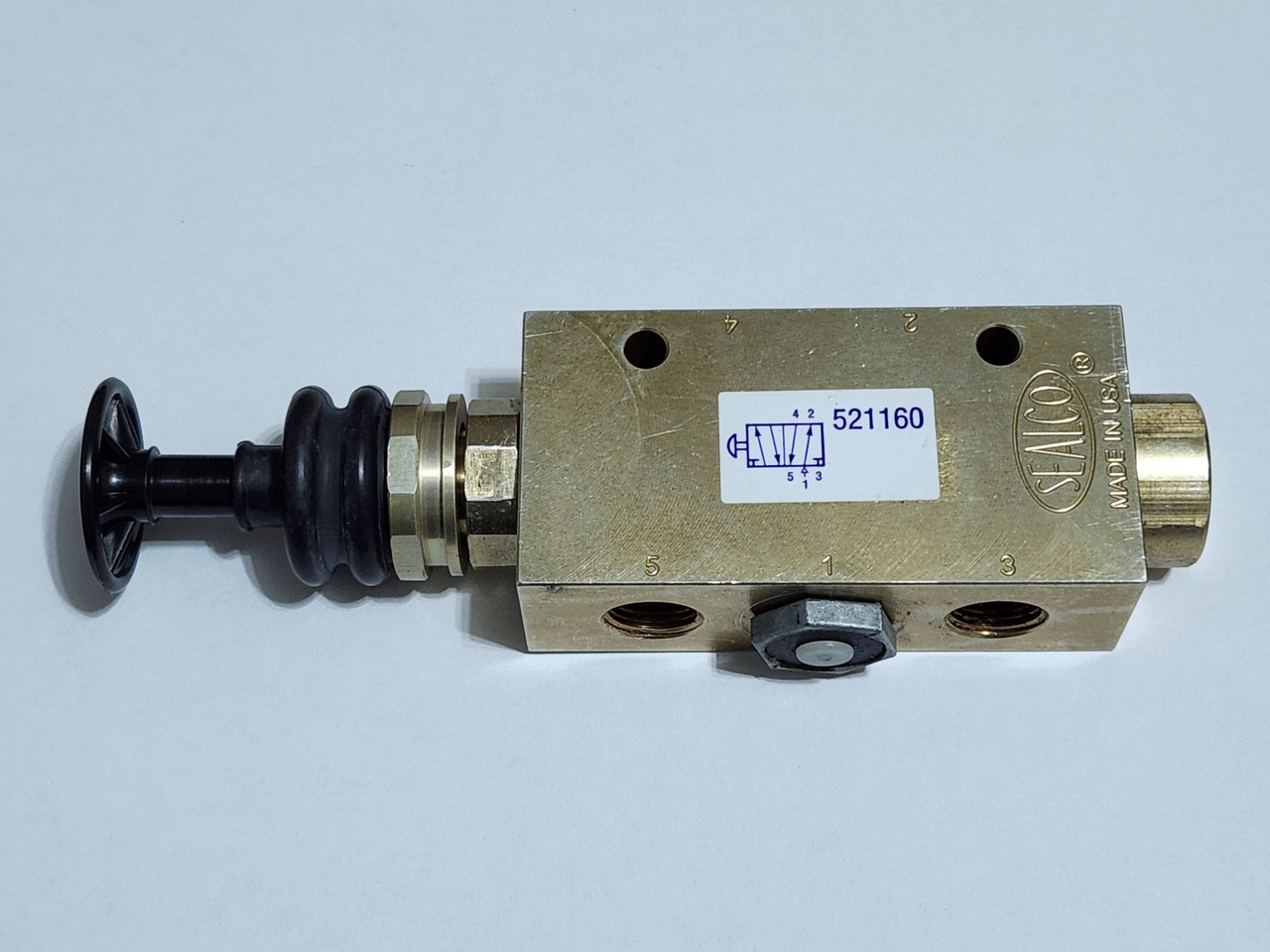 Sealco 521160 Push-Pull Air Valve | Manual 5-Port 2-Way Valve