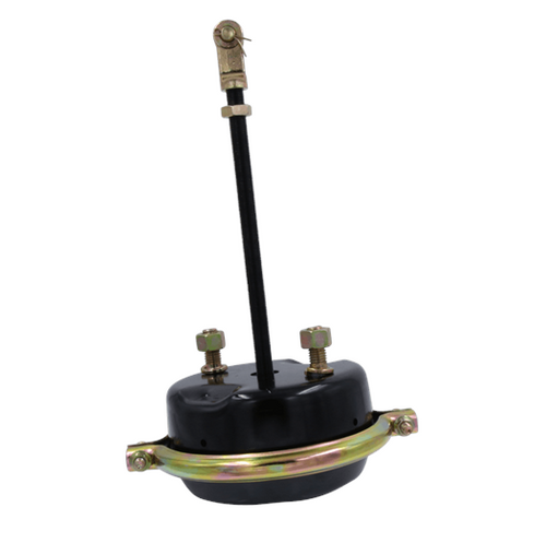 High-resolution image of a 30SC Type 30 service brake chamber featuring a welded clevis and 2.5-inch push rod, engineered for dependable brake actuation in commercial trucks and trailers.