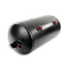 Automann 172.2006 air tank, 12-inch diameter by 29.5-inch length, 2850 cubic inch capacity, 3/8-inch ports, used on Pratt and Pup trailers.