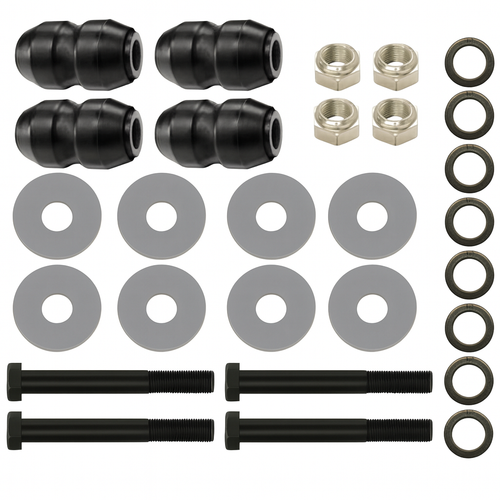 Watson & Chalin SRK02 axle seat maintenance kit – hardware & bushings for axle beam seat connection. Watson & Chalin SRK02 axle seat maintenance kit – hardware & bushings for axle beam seat connection.