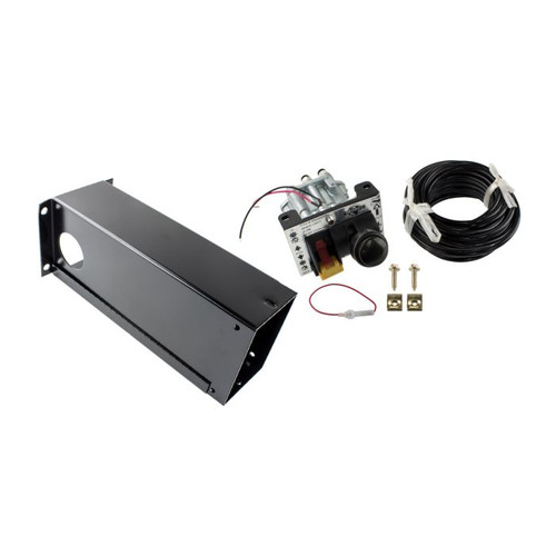 High-resolution image of the World American WATC12 combo kit showing the 12″ vertical tower with dual PTO control levers and control module box.