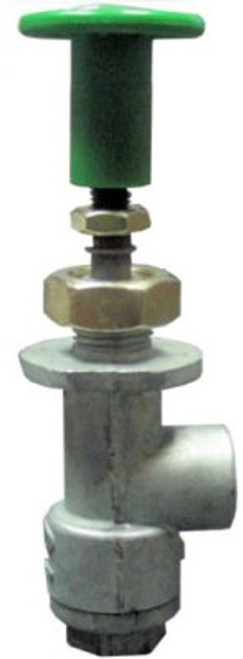 Solid zinc-alloy momentary push–pull valve designed for panel mounting, with clearly labeled "starter" or "emergency release" function, featuring 1/8″ NPT ports and a user-friendly grip knob.