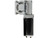 High-resolution image of the Buyers Products 5541065 tarp gear motor, showing its L-shaped gearbox, sealed black motor housing, and chrome-plated protective cover—designed for dump truck tarp systems.
