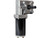 High-resolution image of the Buyers Products 5541065 tarp gear motor, showing its L-shaped gearbox, sealed black motor housing, and chrome-plated protective cover—designed for dump truck tarp systems.