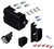 Standalone view of Roll-Rite 10914 Electric Kit showing rocker switch, 10698 relay, breaker, wiring diagram/instructions, and mounting bracket.