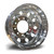 Northstar B-A225HLT-MF 22.5 x 8.25 forged aluminum truck wheel with 10x285mm hub-pilot mounting and a polished finish on both sides.