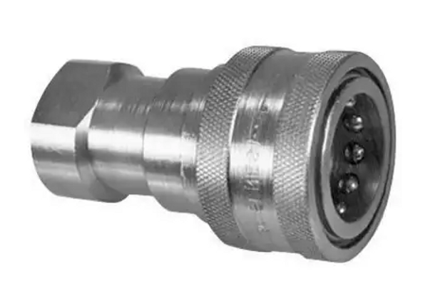 97404 hydraulic quick coupler poppet-style with 3/4″ connection and double shut-off design. 97404 hydraulic quick coupler poppet-style with 3/4″ connection and double shut-off design.