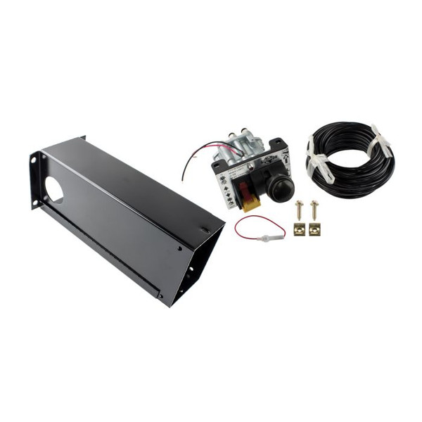 High-resolution image of the World American WATC12 combo kit showing the 12″ vertical tower with dual PTO control levers and control module box.