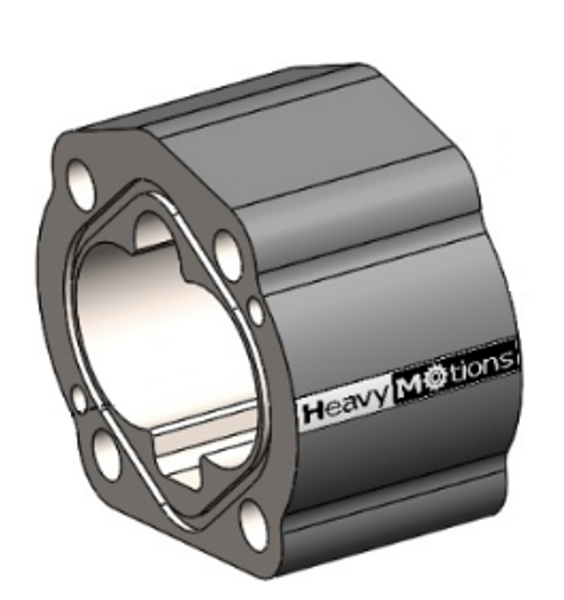 Durable gear housing for 102 Series hydraulic pumps. Precision-machined replacement for Parker 314-8225-100, designed for heavy-duty pump rebuild applications.