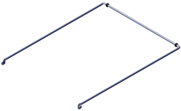 Image of Roll-Rite 76840 Bow Set showing 98″ top tube and 130″ long side arms designed for grain trailer and dump trailer tarp systems.
