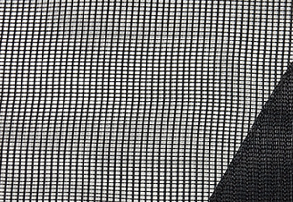 Tarp image: Roll-Rite 81200 Premium Mesh Tarp, full 84″ width and 20′ length, showing weave texture, edge hems, grommets, and overall tarp layout.
