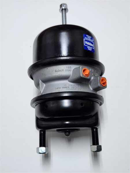 1660691 RH 18/24 air disc brake chamber for Ridewell 30K trailer axles. Common on Neustar trailers. Replaces Haldex H108563. Shop now.