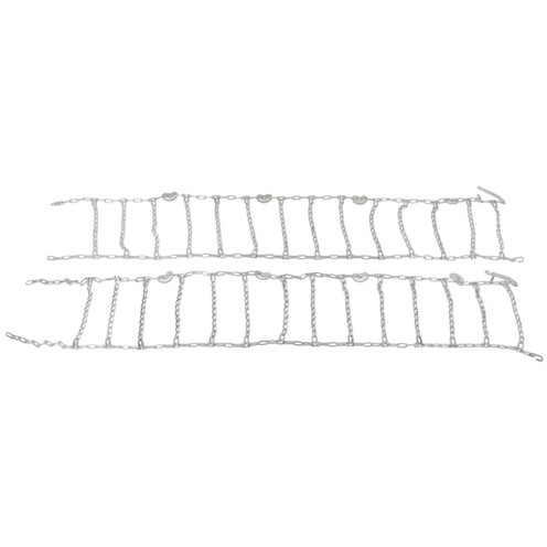 World American WA140-TC-245 twist-link truck tire chains with cam tighteners for 11R24.5 and 285/75R24.5 tires, sold as a pair.