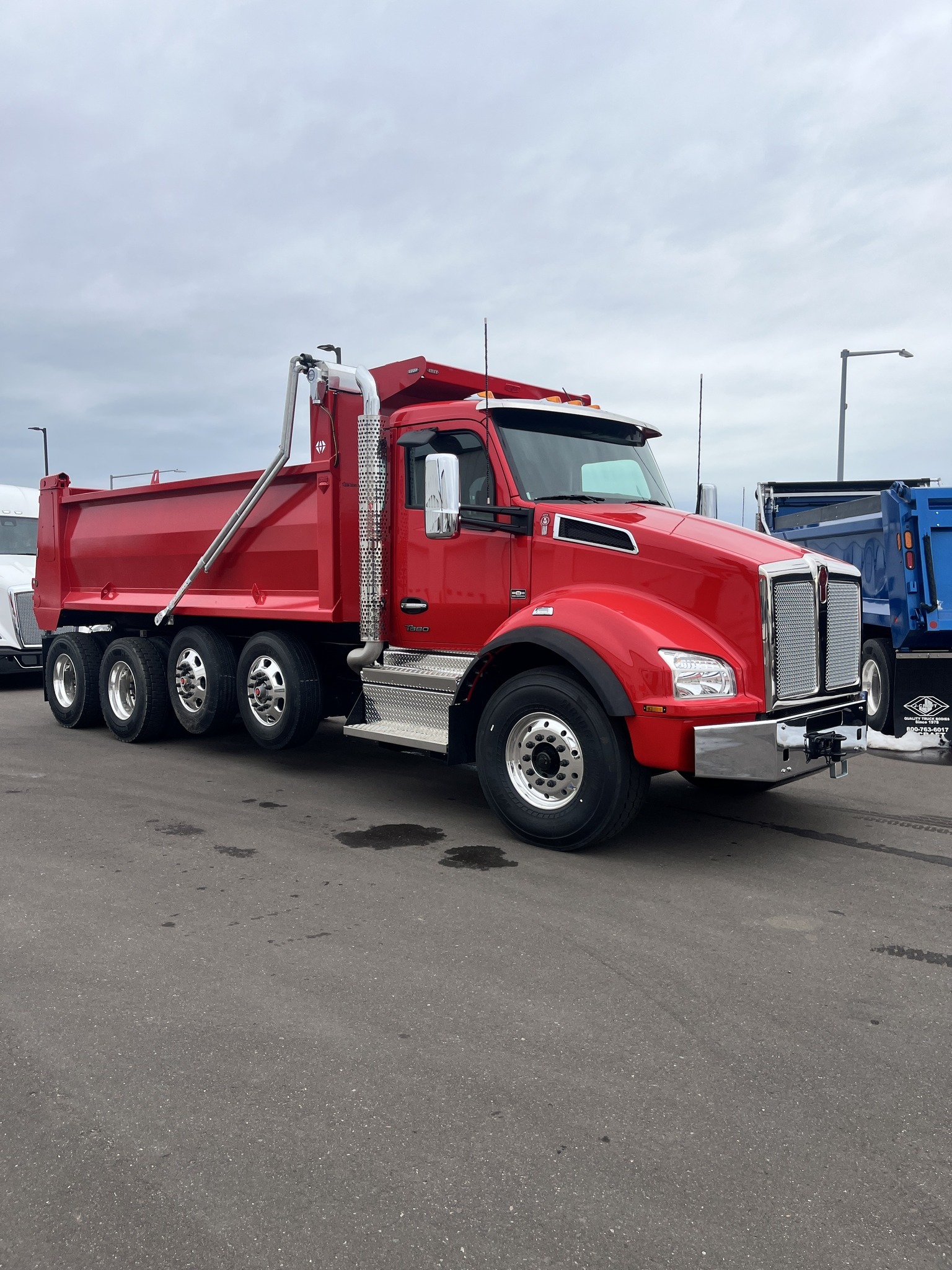 Completed vocational truck build