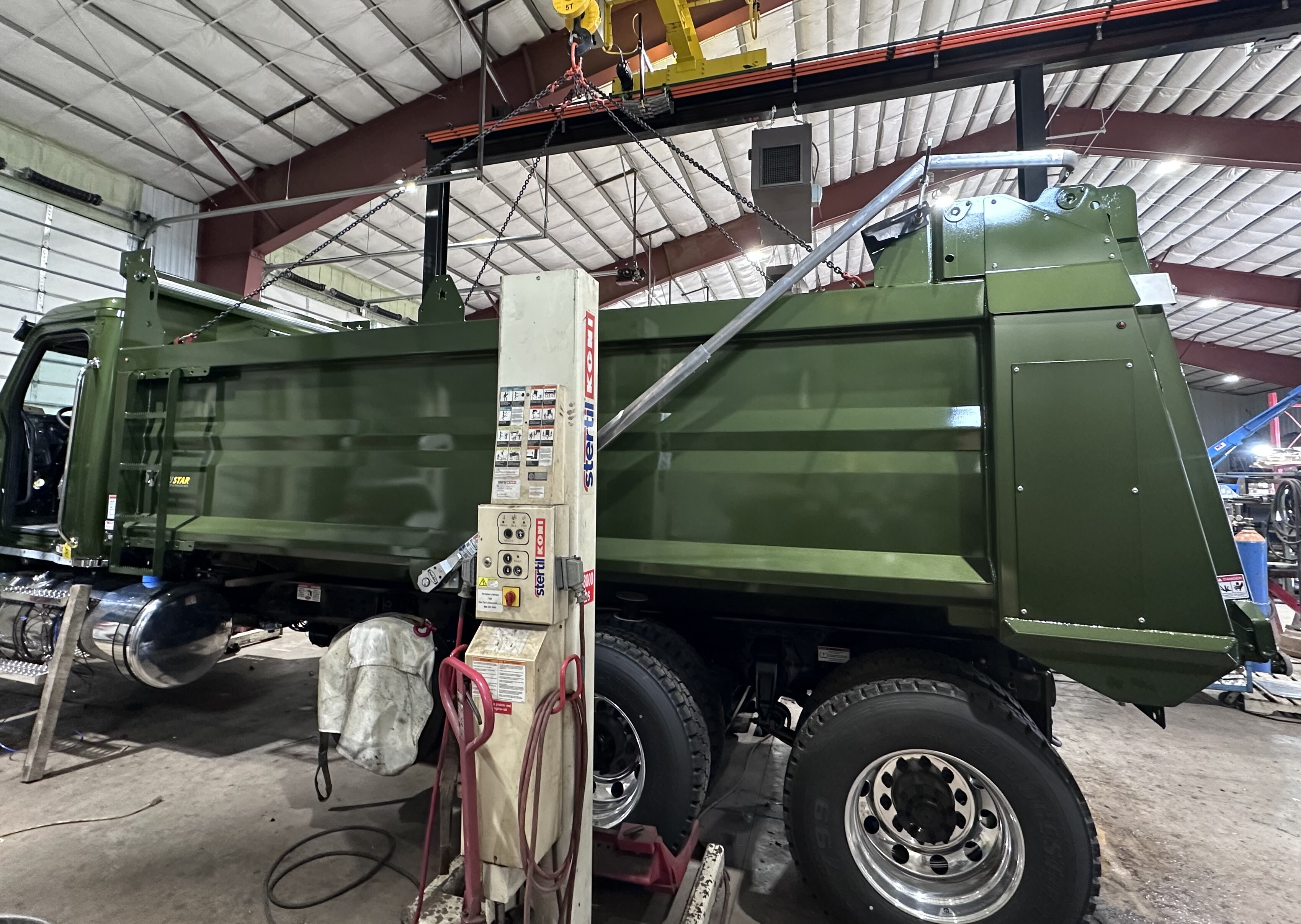Completed vocational truck build