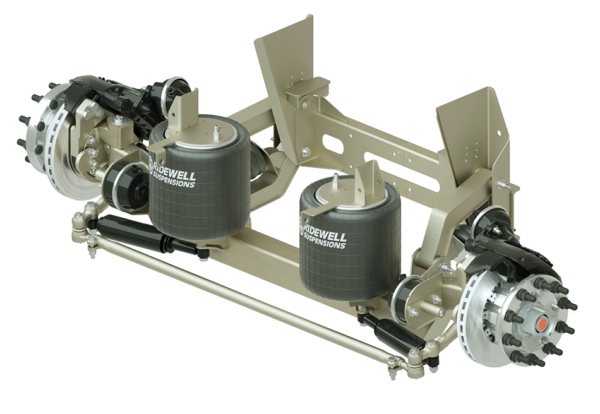 Lift axle system for vocational dump truck