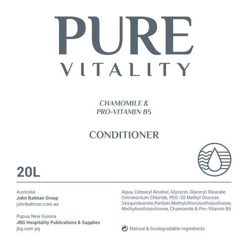 Pure Vitality Conditioner Refill | 20L Pure Vitality Conditioner Refill | 20L